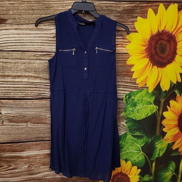 Mlle Gabrielle Navy blue dress Medium Pre-owned - Picture 1 of 6